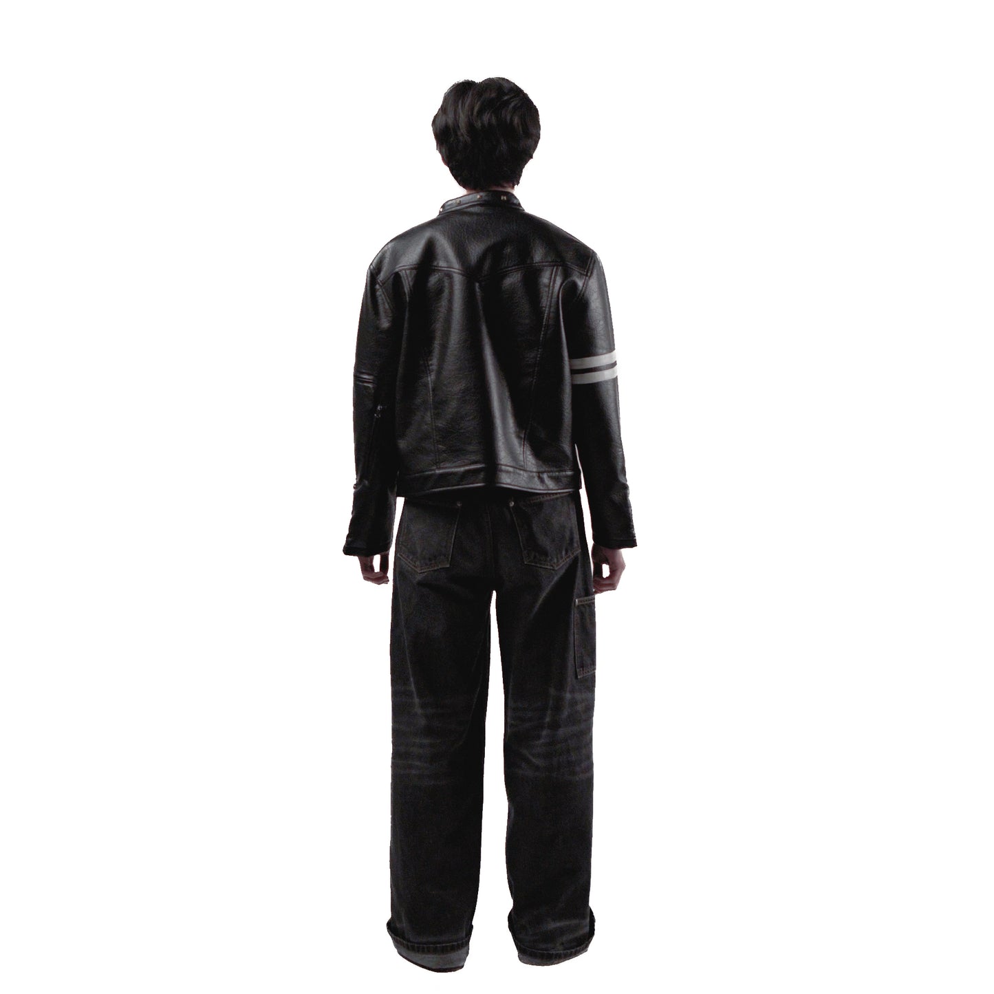 MOROSE DOUBLE STRIPE LEATHER JACKET
