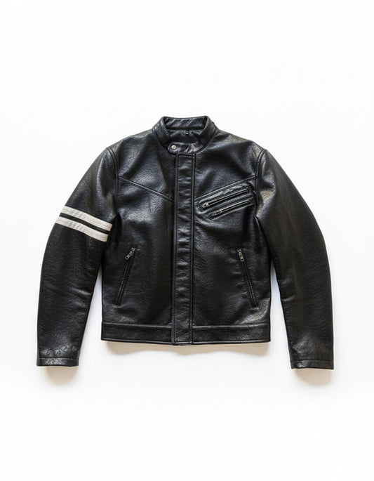 MOROSE DOUBLE STRIPE LEATHER JACKET