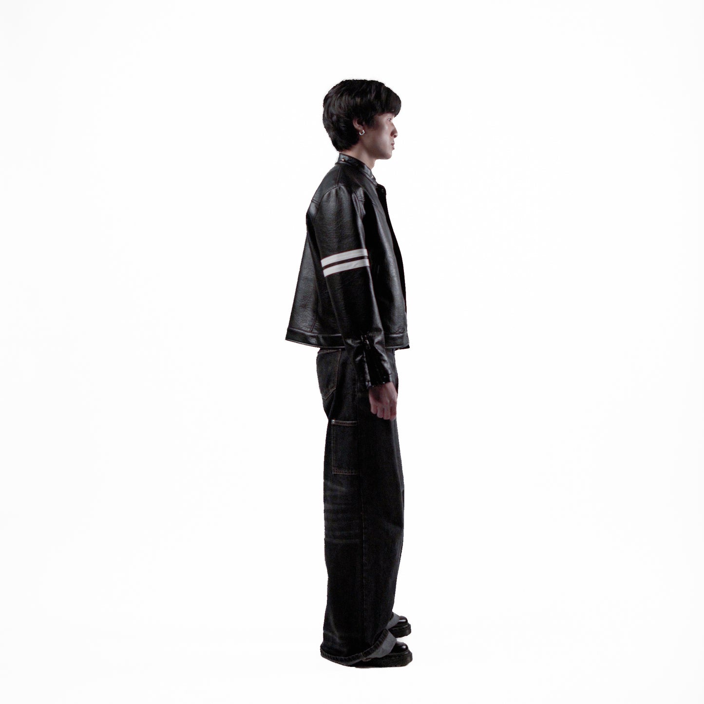 MOROSE DOUBLE STRIPE LEATHER JACKET